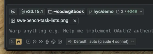 The File Attachments chip allows you to add images or files as context for your queries.